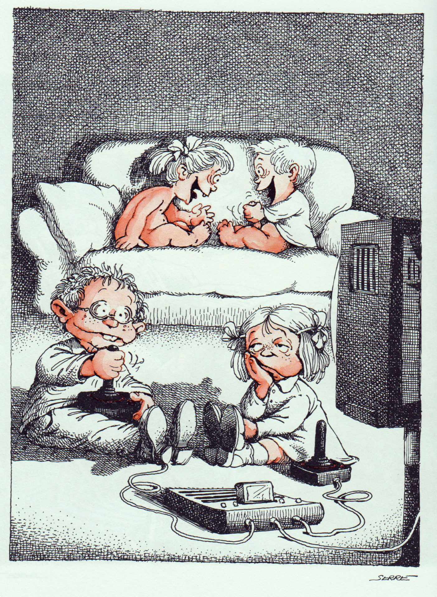 humour - Un peu d'humour dans ce monde de brutes - Page 32 1-confinement-enfants-dessin-de-Claude-Serre