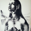 "Manuella"  Rare gravure sur pierre originale de Claude SERRE, 75x54 cm  papier 350 vélin , édition originale signée au crayon et numérotée 47/60 – Image 2