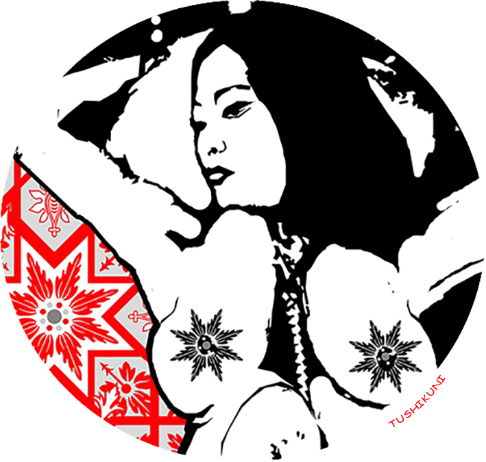 ASIAN NIGHT 4 red STICKER