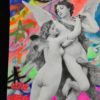 Ziegler T (XX-XXI) - Amour et Psyché , ACRYLIC & SPRAY  peinture original au pochoir et bombe aérosol sur impression jet d'encre Signée au Posca en bas a droite – Image 3