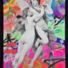 Ziegler T (XX-XXI) - Amour et Psyché , ACRYLIC & SPRAY  peinture original au pochoir et bombe aérosol sur impression jet d'encre Signée au Posca en bas a droite – Image 7
