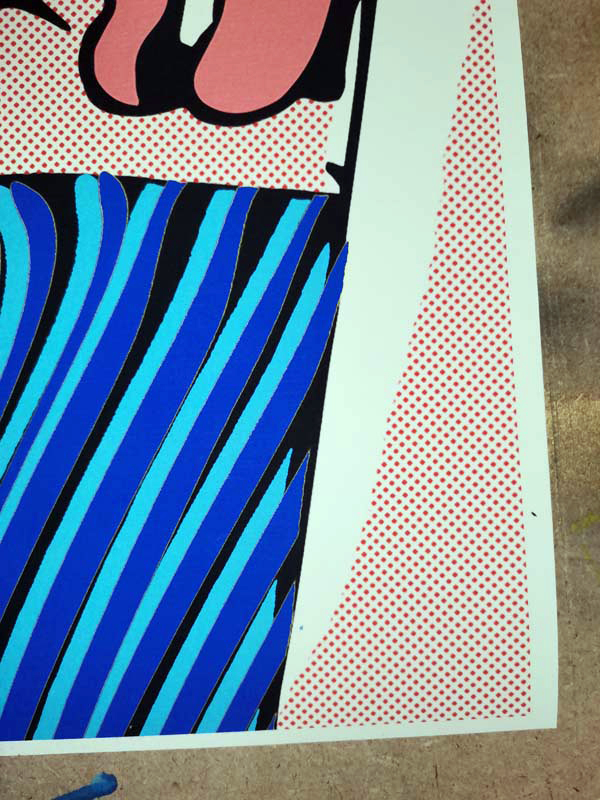 BLUE MANE (Roy Lichtenstein VS Kuni) by TUSHIKUNI 1973 42 x 59 cm (16.5" x 23.22 ") MIXED MEDIA ARTWORK Giclée real pigment ink Original Artwork Hand numbered */30 textured Coton Art paper Hand signed Year 2023