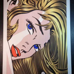 Tushikuni (1973) - GOLD MANE - Roy Lichtenstein vs Kuni  by TUSHIKUNI 1973 / Limited 20 ex edition / Giclée  42 x 61 cm (16,5 x 23,2 inches) Giclée Original Edition textured Coton Art paper (Copie) (Copie)