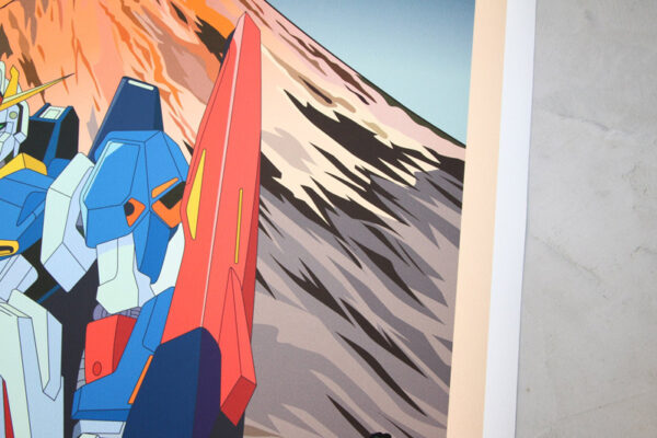 ARIKA UNO- " GUNDAM 2" -signé et numéroté - édition originale 08/30 ex 2023 Technique Giclée Édition dix Condition Neuf Dimensions 93×63 cm – Image 2