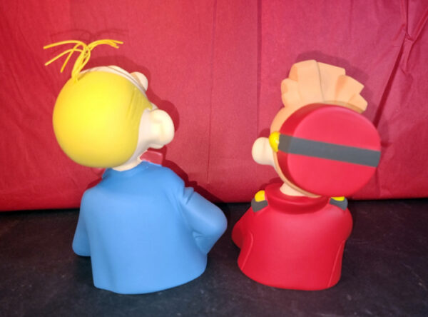 BUSTES SPIROU ET FANTASIO statuette résine d'aprés Franquin / 14 cm  signé par Marie Leblon pour Leblon Delienne année 1990 tirage 250 ex avec boites – Image 6