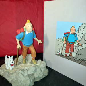 Figurine Tintin Randonneur figurine Moulinsart avec boite et certificat