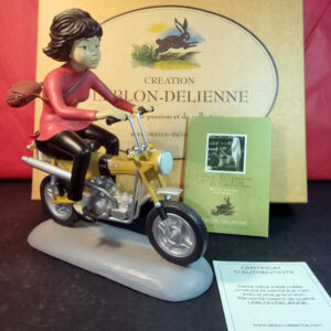Leblon Delienne & Roger Leloup - Sculpture Yoko Tsuno sur sa moto - 444 ex Année 2006 avec boite et certificat