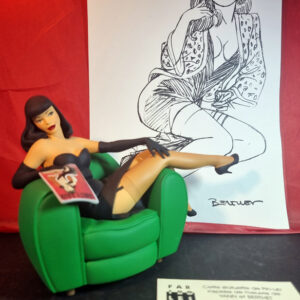 Pin-up 5  figurine d'aprés Berthet ©Fariboles Rodier 1998  / Fariboles  -comme neuve - sans boite avec certificat