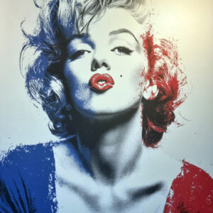 Marylin Monroe French Kiss by Tushikuni  XL ART EDITION 60 X 80 cm - numbered 3/5
