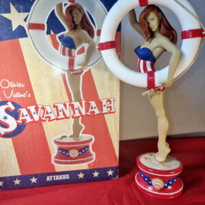 PIN UP SAVANNAH / Olivier Vatine / figurine en résine Attakus 29 cm avec boite titage 99 exemplaires année 2016