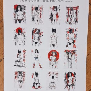Wildfang, Emma - PORTFOLIO X 16 "Superheroines Tokyo Pop Icons Volume 4" - Japan series - Size: 21 x 29 cm. - (2025)- Edition limitée 31/100