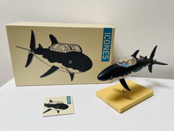 Figurine Tintin Le Sous Marin Requin Les Icônes avec boite et certificat