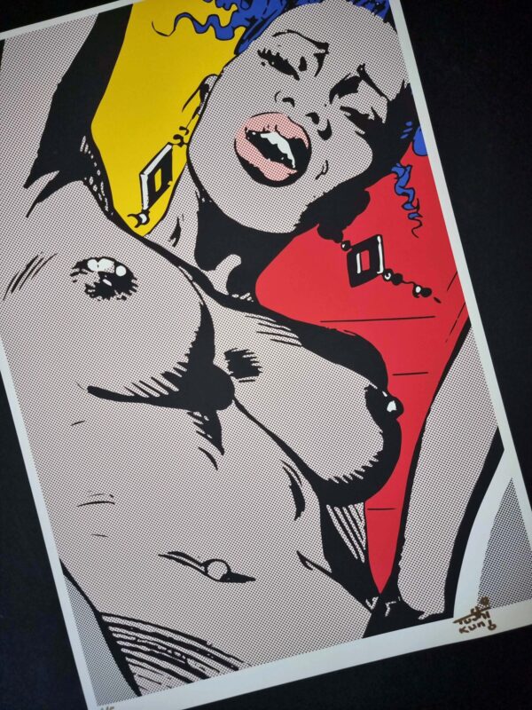 "AFRO POP" by Tushikuni  signed & numbered 5 ex   61 X 42 cm - Original edition 240 gr Coton Art paper – Image 9