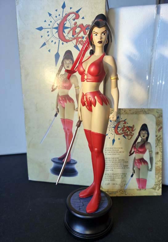 Cixi de Troy – Guerrière N°461/599 - Statuette résine 30 cm avec boite et certificat D’après la trilogie Cixi de Troy, par Olivier Vatine et Christophe Arleston. année 2010 – Image 2