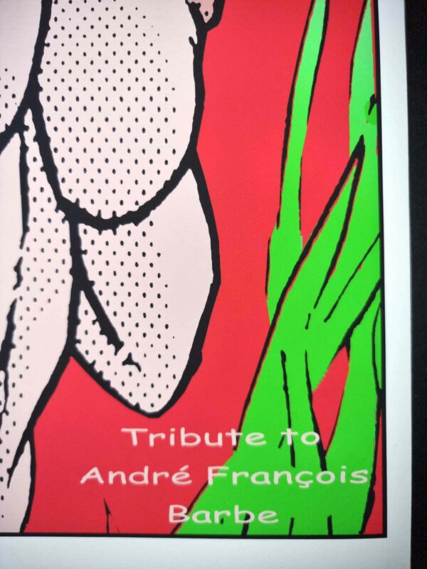 "EVE IN EDEN GARDEN" (Tribute to André François Barbe) by Tushikuni  signed & numbered 5 ex   61 X 42 cm - Original edition 240 gr Coton Art paper – Image 7
