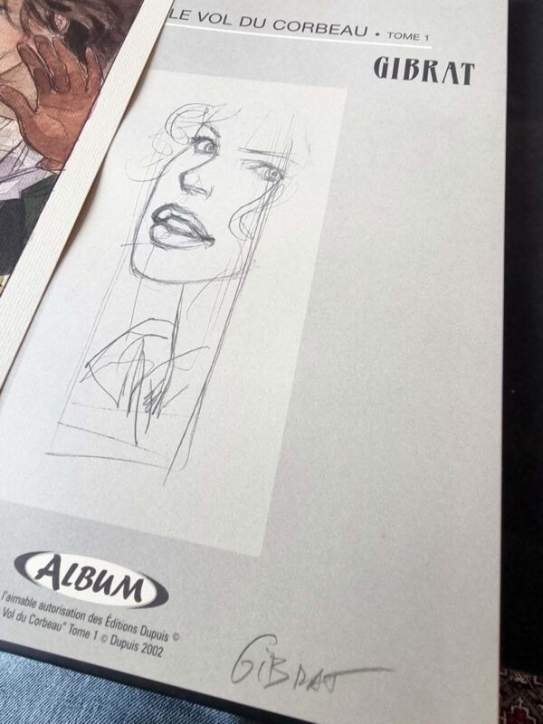 Jeanne au café d'après Jean Gibrat FIGURINE ATTAKUS 2004 neuve avec bd tirage et exlibris signé Lot neuf jamais exposé – Image 8