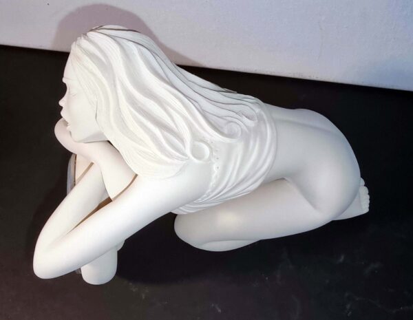 Figurine Milo Manara Démons et Merveilles - La modèle 02  / Horloge figurine en résine comme neuve tirage 1002 exemplaires année 2002 avec boite et certificat – Image 8