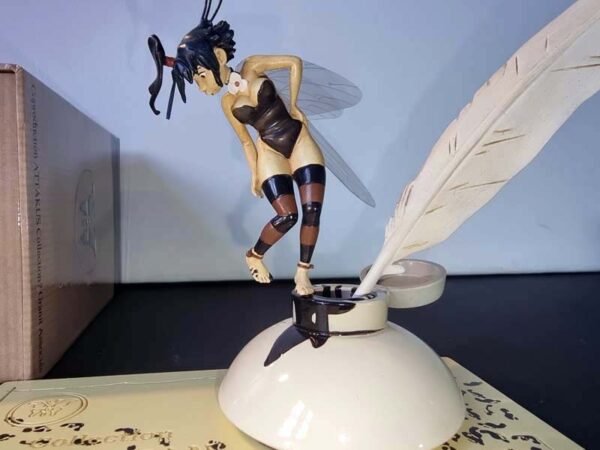 PETER PAN - LOISEL -  CLOCHETTE SUR L'ENCRIER - Version Sepia 2004 tirage 250 exemplaires figurine en métal 11.5 cm