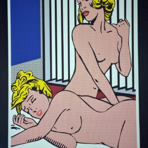 "women's time" (Roy Lichtenstein VS kuni) by Tushikuni  signed & numbered 5 ex   61 X 42 cm - Original edition 240 gr Coton Art paper