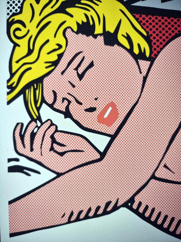 "women's time" (Roy Lichtenstein VS kuni) by Tushikuni  signed & numbered 5 ex   61 X 42 cm - Original edition 240 gr Coton Art paper – Image 7