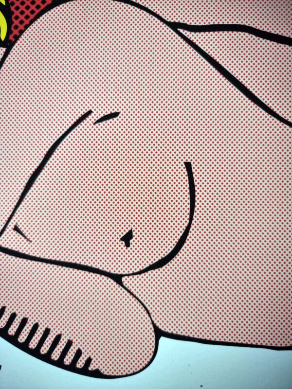 "women's time" (Roy Lichtenstein VS kuni) by Tushikuni  signed & numbered 5 ex   61 X 42 cm - Original edition 240 gr Coton Art paper – Image 8