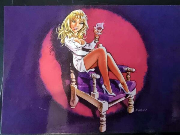 APERO GIRL Figurine + Portfiolio d'après DANY resine tirage 2007 ex année 2007 – Image 14