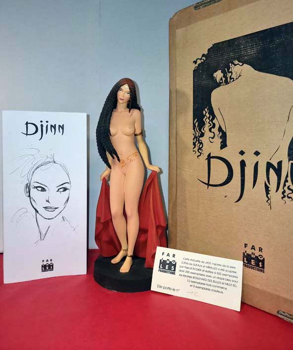 Jade 01 drapé rouge Sculpture Pascal Rodier