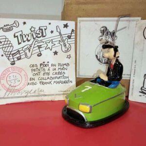 Détails du fichier joint PIXI-MARGERIN-Lucien-dans-lauto-tamponneuse-verte-250-exemplaire-1991-avec-boite-et-certificat