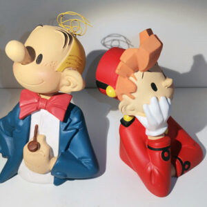 Spirou et Fantasio - Franquin- Leblon Delienne - bustes Spirou et Fantasio - 1989 parfait état