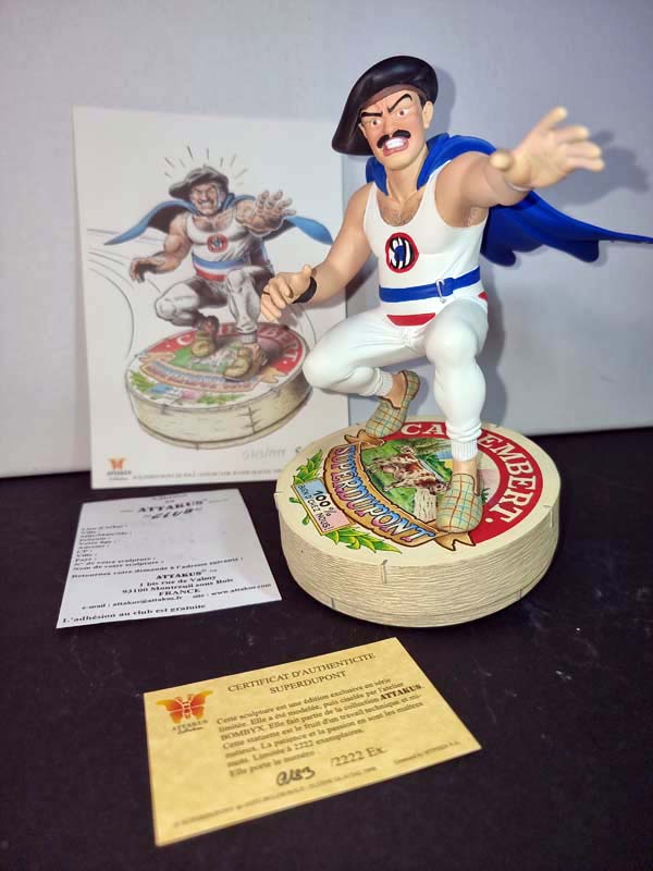 Attakus – SUPER DUPONT - Figurine en résine d'après Gotlib -1999 - tirage 2222 exemplaires numérotés neuve avec boite