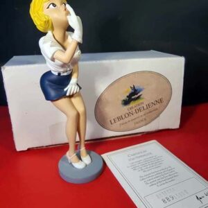 Leblon Delienne Walthéry - Natacha hôtesse de l'air - le doigt sur la bouche - numérotée avec certificat année 2000
