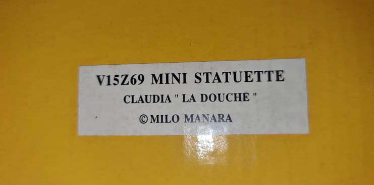 Figurine Manara Claudia La Douche 2004 Démons et Merveilles Statuette Milo Manara réf. V15Z69 avec boite sans certificat – Image 10