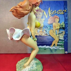 Figurine Meynette Felix Meynet / Meynette - pin up côte d'azur / ATTAKUS année 2000 comme neuve avec boite et certificat