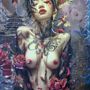 "EroticOpium 2026 " by YOROKOBI (XL Gold embellished edition) Hand numbered */5 60X80 cm -deluxe  EDITION 2026 Art paper 320 gr
