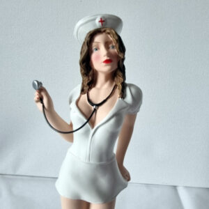 PETER MOOK  / COLLECTION EROTISSIMO /  STATUETTE  RESINE  24 CM  / sexy nurse /  avec boite