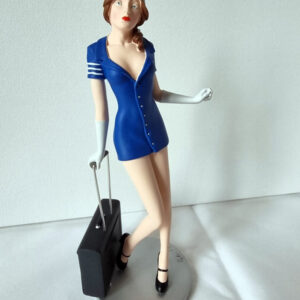 PETER MOOK / COLLECTION EROTISSIMO / STATUETTE RESINE 24 CM / hôtesse de l'air/ avec boite