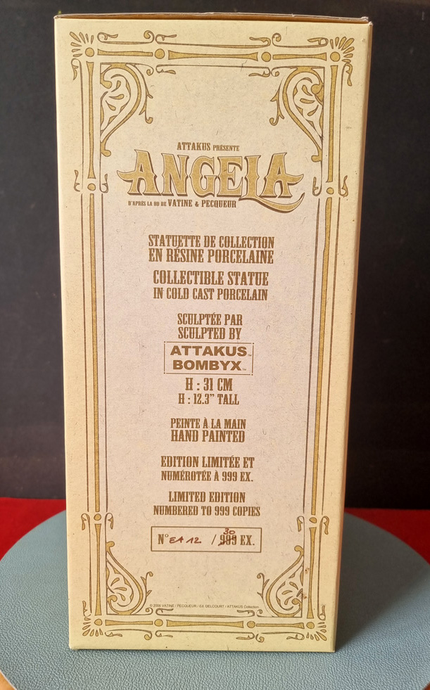 ANGELA d'après Vatine et Pecqueur / statuette ATTAKUS / résine 31 cm / épreuve d'artiste 12/30 ex année 2006 neuve – Image 6