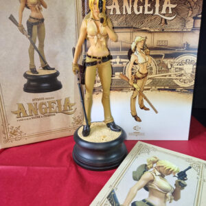 ANGELA d'après Vatine et Pecqueur / statuette ATTAKUS résine 31 cm / TIRAGE 999 ex année 2006 neuve avec BD