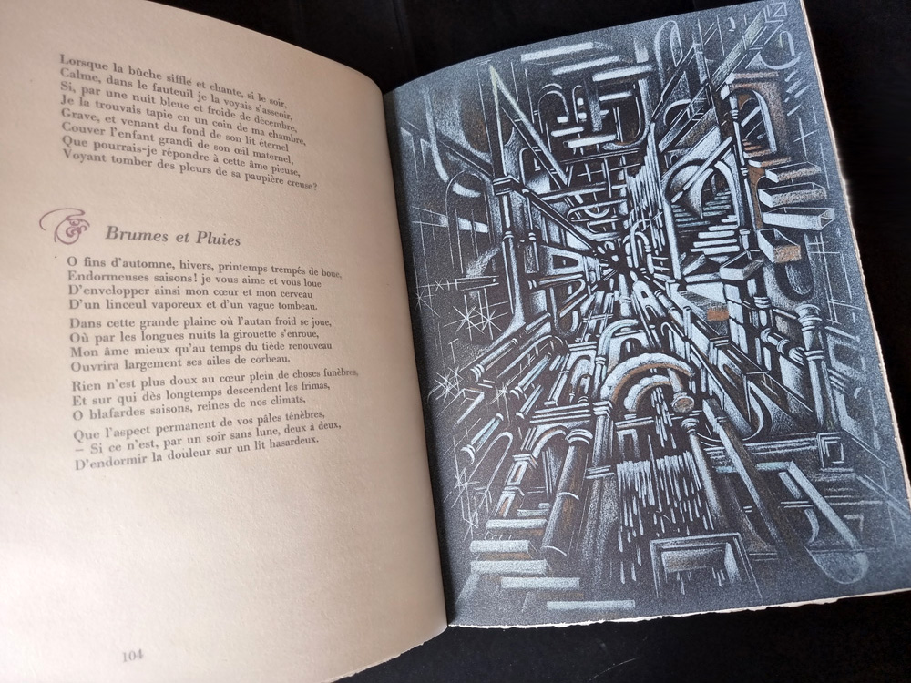 LES FLEURS DU MAL. Edition collection PREMIER TIRAGE LIMITE A 380 EXEMPLAIRES - LITHOGRAPHIES ORIGINALES DE CLAUDE SERRE. Club du livre 1982. – Image 16
