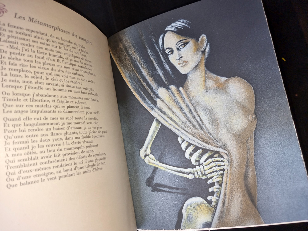 LES FLEURS DU MAL. Edition collection PREMIER TIRAGE LIMITE A 380 EXEMPLAIRES - LITHOGRAPHIES ORIGINALES DE CLAUDE SERRE. Club du livre 1982. – Image 20
