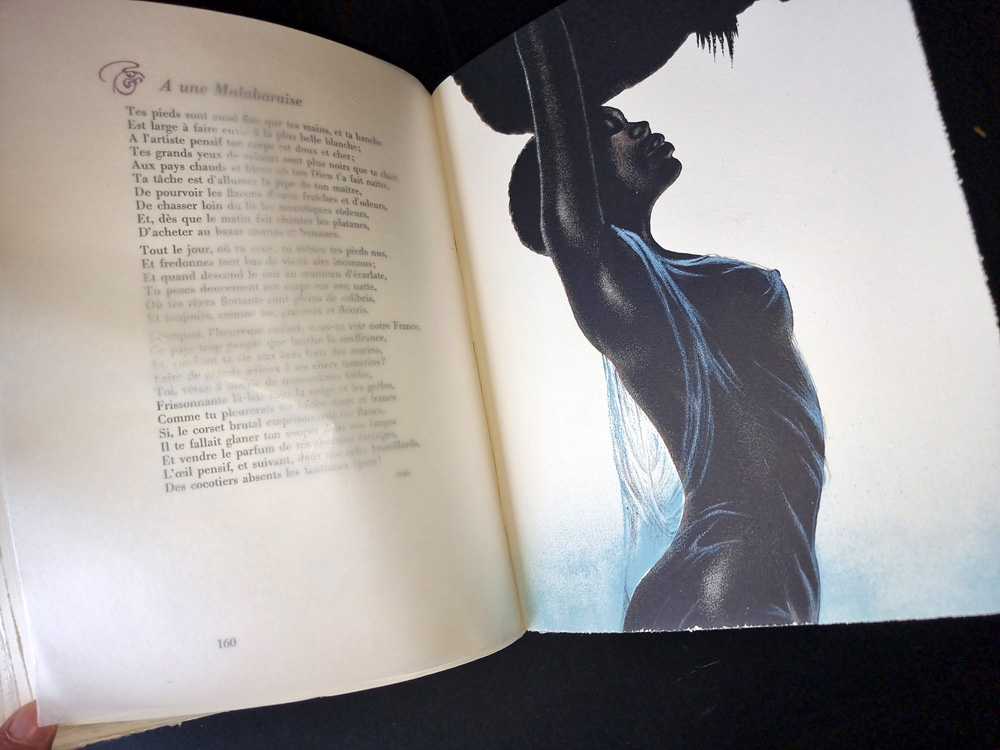 LES FLEURS DU MAL. Edition collection PREMIER TIRAGE LIMITE A 380 EXEMPLAIRES - LITHOGRAPHIES ORIGINALES DE CLAUDE SERRE. Club du livre 1982. – Image 21