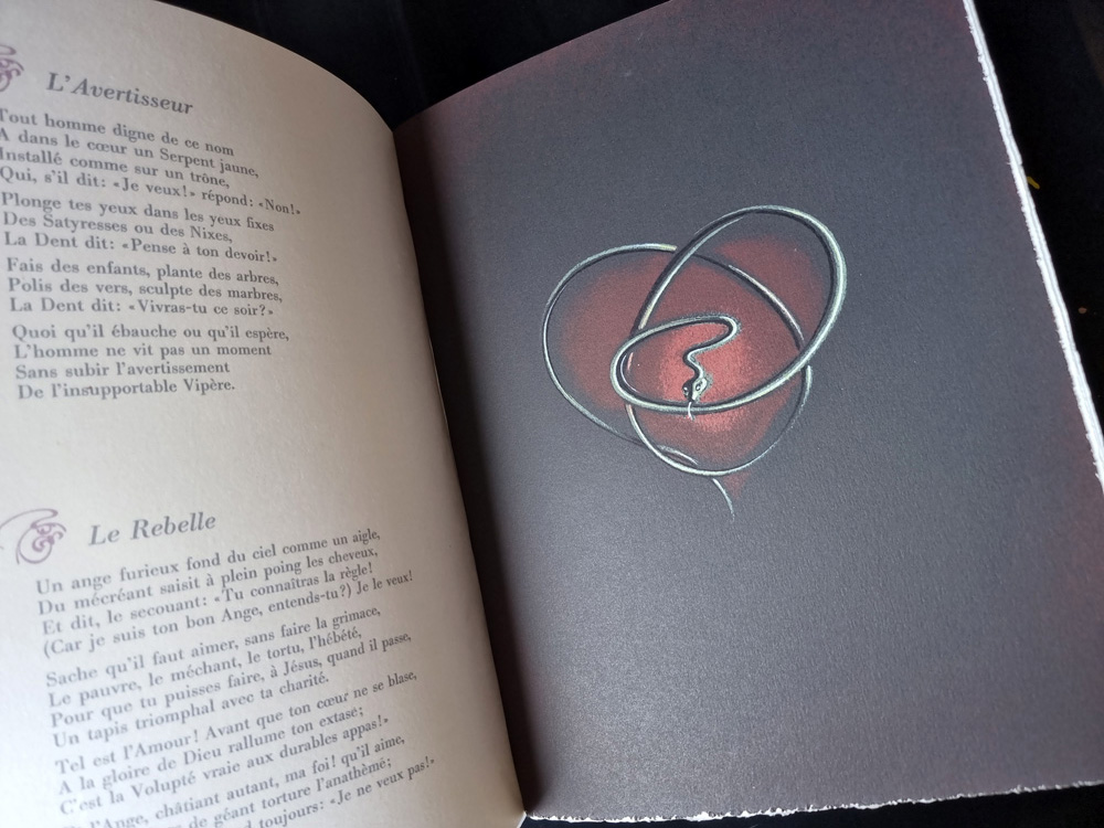 LES FLEURS DU MAL. Edition collection PREMIER TIRAGE LIMITE A 380 EXEMPLAIRES - LITHOGRAPHIES ORIGINALES DE CLAUDE SERRE. Club du livre 1982. – Image 22