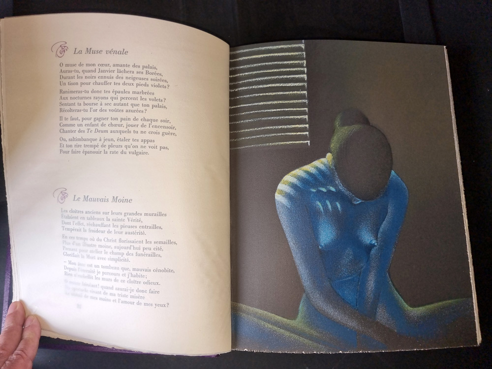 LES FLEURS DU MAL. Edition collection PREMIER TIRAGE LIMITE A 380 EXEMPLAIRES - LITHOGRAPHIES ORIGINALES DE CLAUDE SERRE. Club du livre 1982. – Image 5