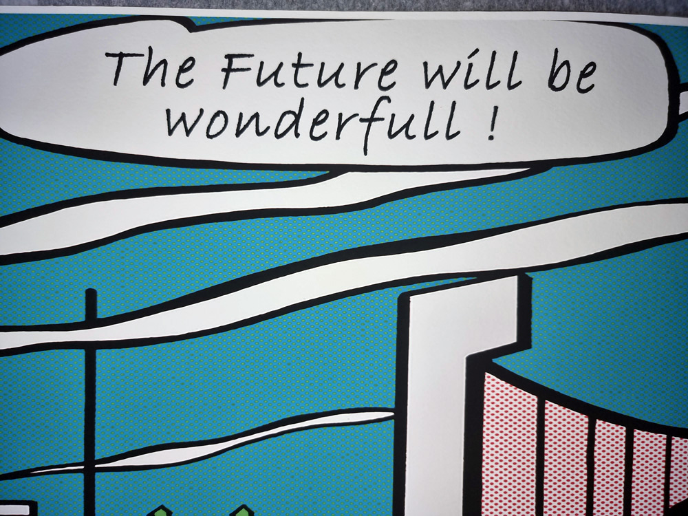 Tushikuni (1973) - The future will be wonderfull - Roy Lichtenstein vs Kuni / XL Blue light – Image 7