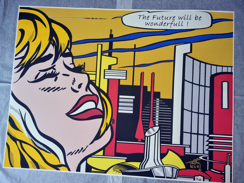 Tushikuni (1973) - The future will be wonderfull - Roy Lichtenstein vs Kuni / XL – Image 8