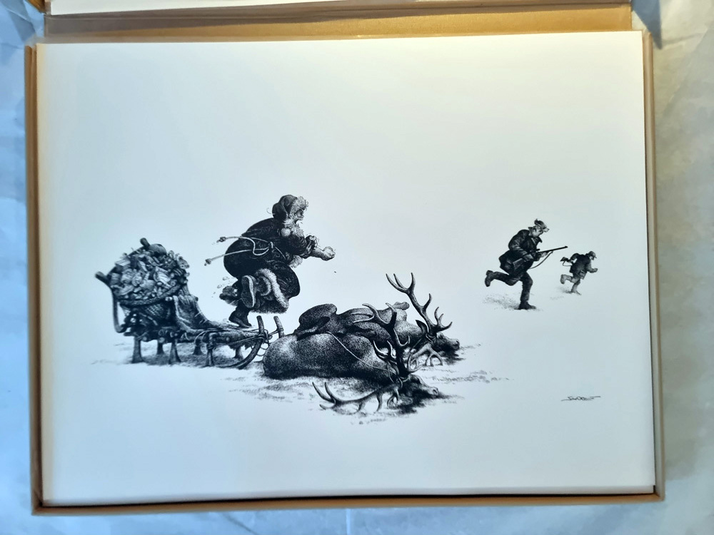 "CHASSE" de Claude SERRE- Editions Glénat 1994 COFFRET ORIGINAL épreuve d'artiste signée tirage 400 exemplaires – Image 15