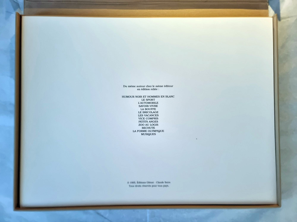 "CHASSE" de Claude SERRE- Editions Glénat 1994 COFFRET ORIGINAL épreuve d'artiste signée tirage 400 exemplaires – Image 17