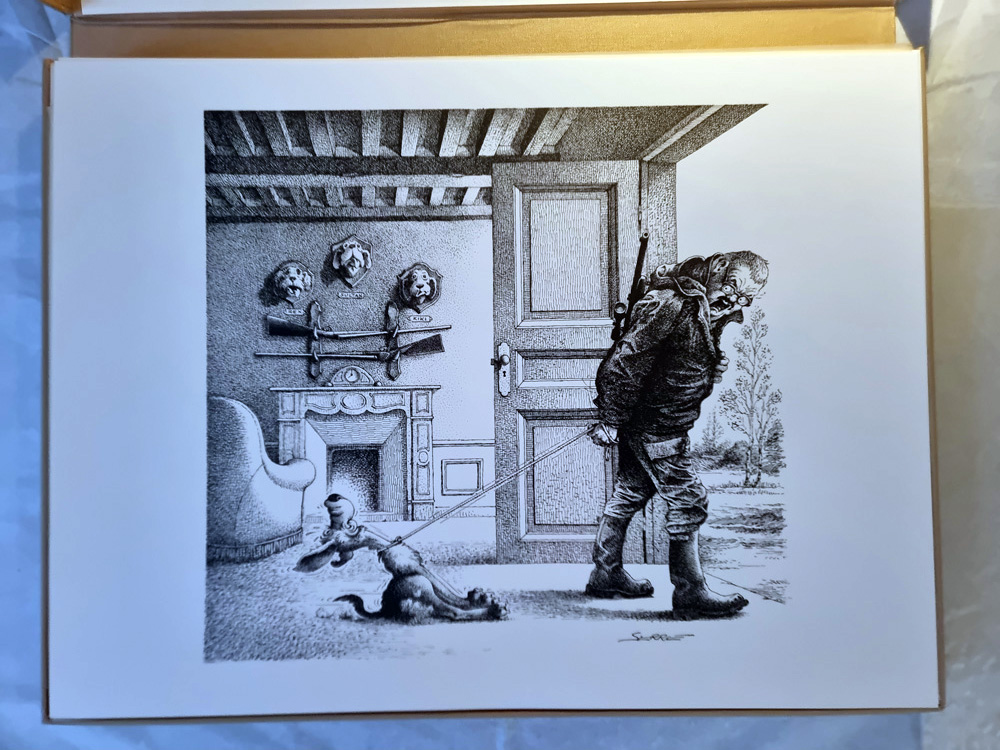 "CHASSE" de Claude SERRE- Editions Glénat 1994 COFFRET ORIGINAL épreuve d'artiste signée tirage 400 exemplaires – Image 3