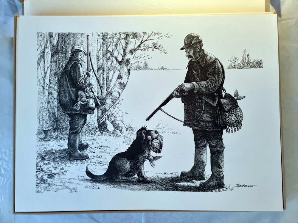 "CHASSE" de Claude SERRE- Editions Glénat 1994 COFFRET ORIGINAL épreuve d'artiste signée tirage 400 exemplaires – Image 4