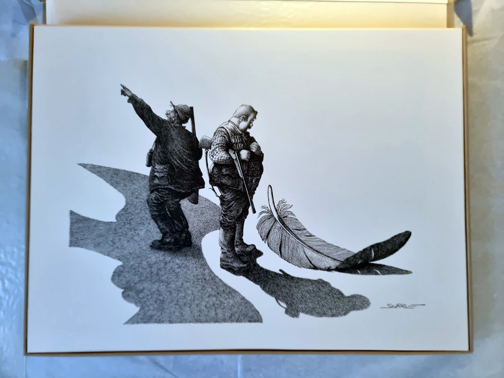 "CHASSE" de Claude SERRE- Editions Glénat 1994 COFFRET ORIGINAL épreuve d'artiste signée tirage 400 exemplaires – Image 5
